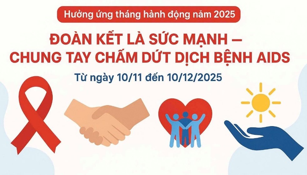 Hưởng ứng 35 năm Việt Nam ứng phó với HIV/AIDS và Tháng hành động quốc gia phòng, chống HIV/AIDS năm 2025